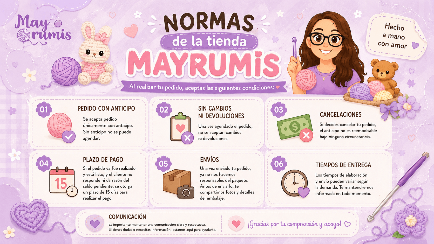 Mayrumis — tejidos a crochet hechos a mano